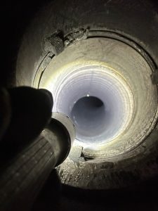 Inside a clean chimney
